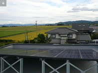 イメージ：上から見た太陽電池モジュール