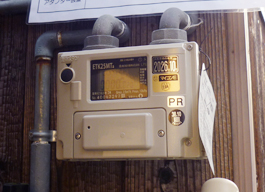 分計機能付 タッチ検針内蔵型 超音波ガスメーター(ETK25MTPRT)